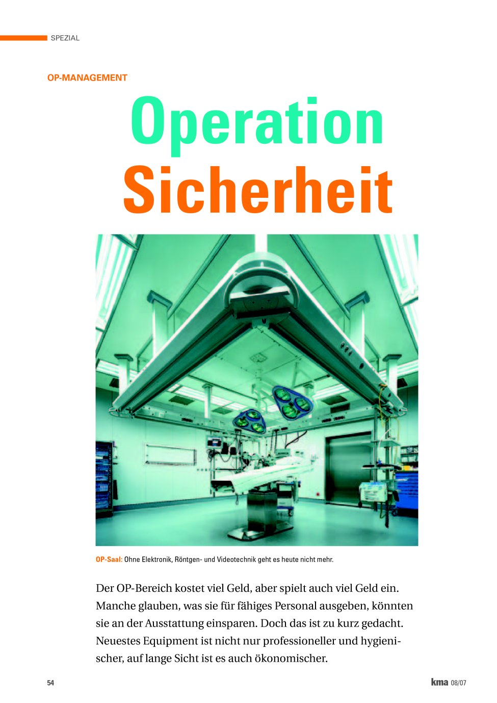 Vorschauseite 1: Operation Sicherheit