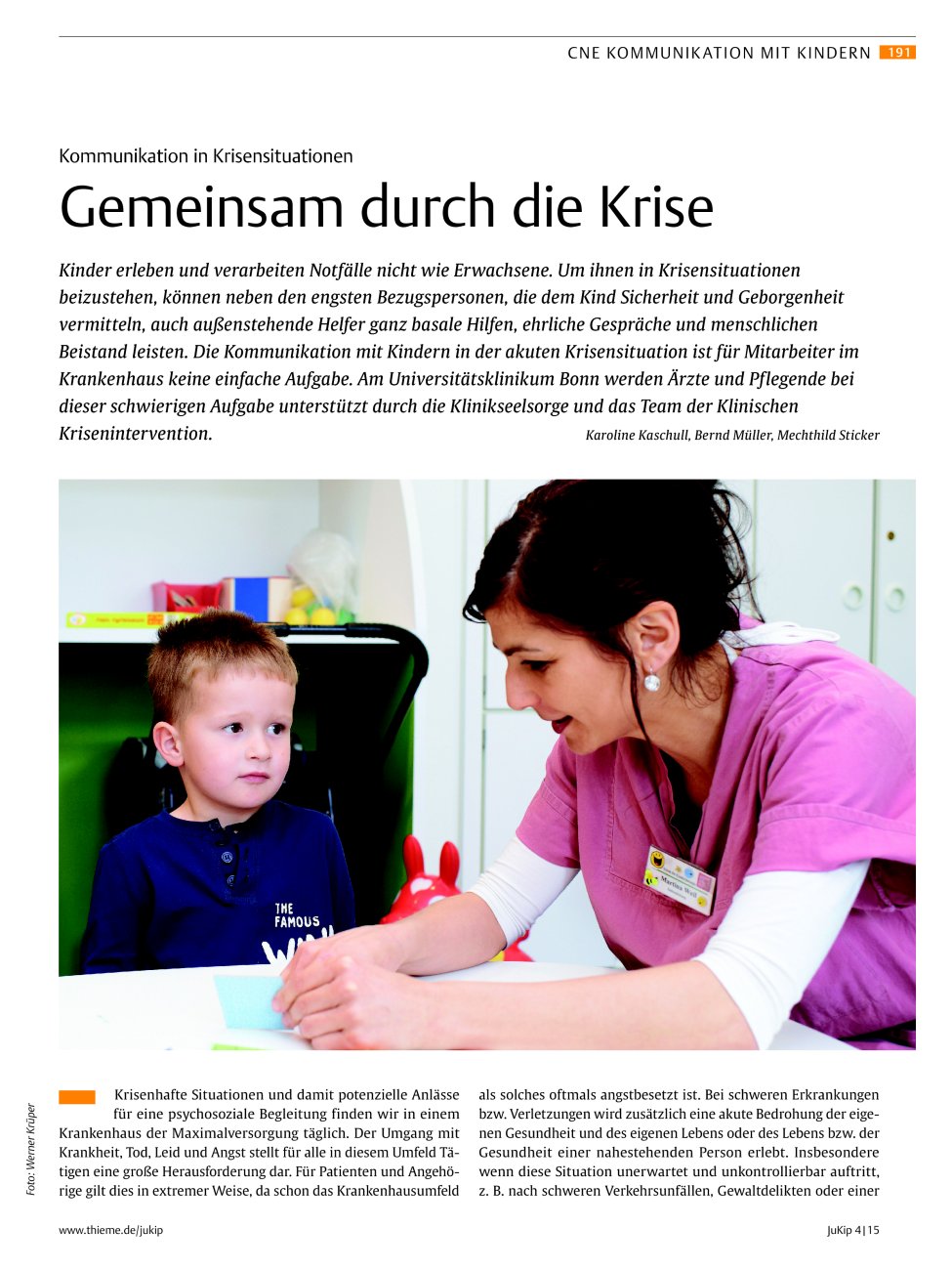 Vorschauseite 1: Gemeinsam durch die Krise