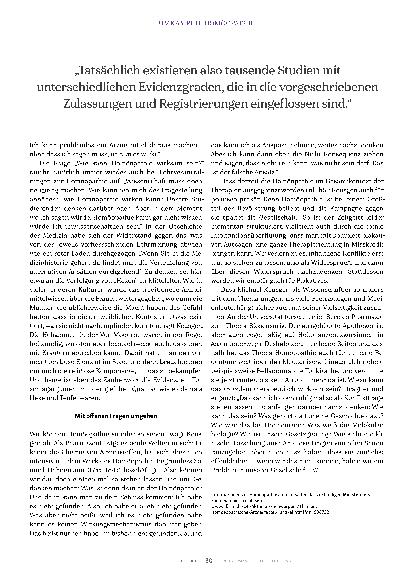 Vorschauseite 5: "Homöopathie ist ein Kulturgut."