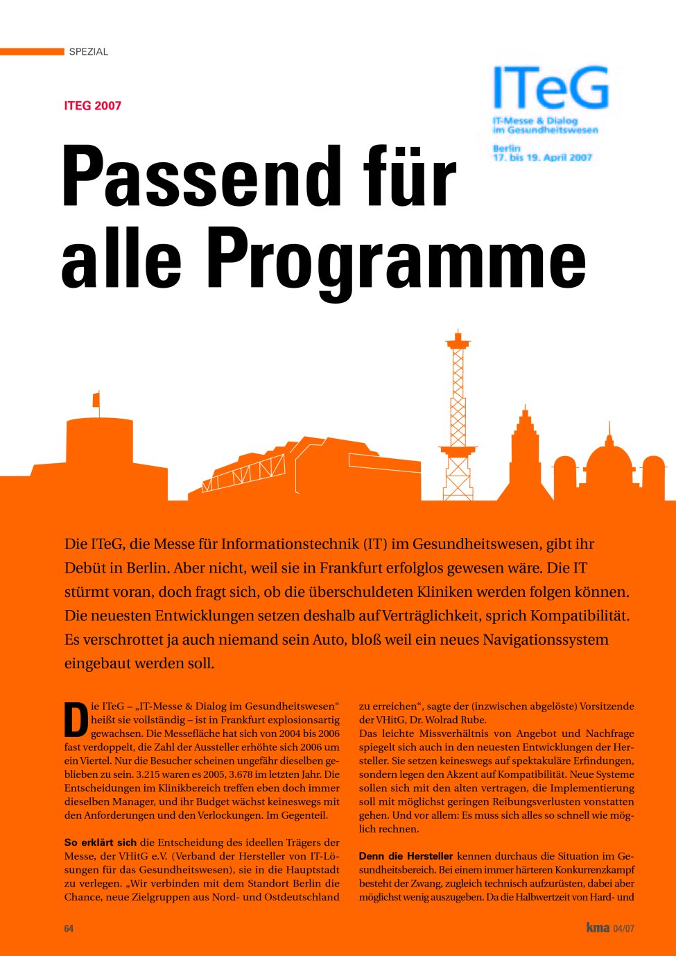 Vorschauseite 1: Passend für alle Programme