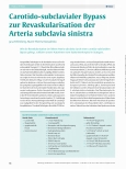 Vorschauseite 1: Karotido-subclavialer Bypass zur Revaskularisation der Arteria subclavia sinistra