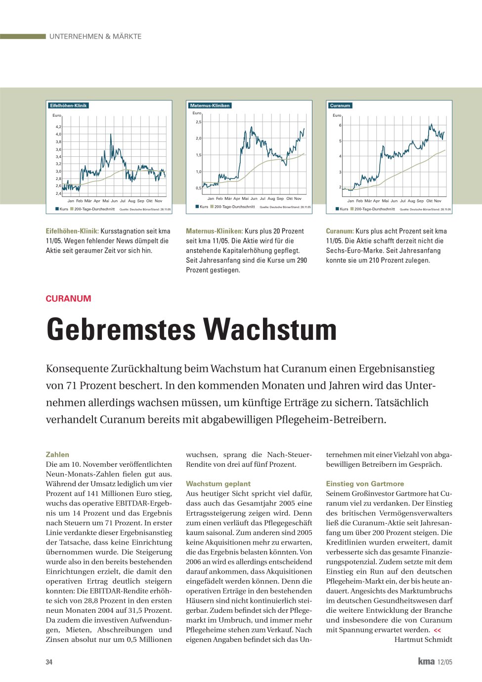Vorschauseite 1: Gebremstes Wachstum