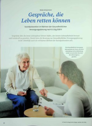 Vorschauseite 1: Gespräche, die Leben retten können Suizidprävention im Rahmen der Gesundheitlichen Versorgungsplanung nach § 132g SGB V
