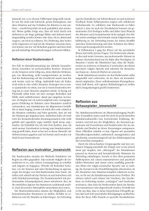 Vorschauseite 4: Gut vorbereitet auf herausfordernde Situationen Simulationslernen mit professionellen Simulationsdarstellenden