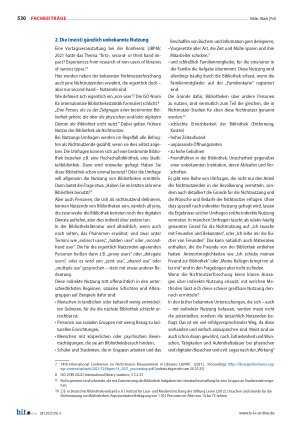 Vorschauseite 5: The „hidden user“ – die unbekannte Bibliotheksnutzung Wissen die Bibliotheken eigentlich, wer sie benutzt?