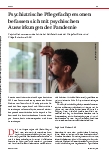 Vorschauseite 1: Psychiatrische Pflegefachpersonen befassen sich mit psychischen Auswirkungen der Pandemie.