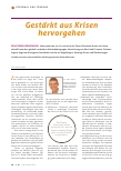 Vorschauseite 1: Gestärkt aus Krisen hervorgehen