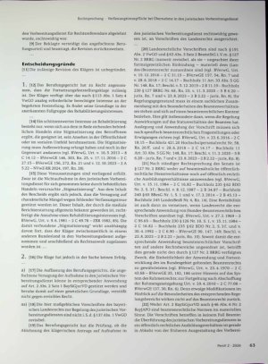 Vorschauseite 2: Zum sonstigen öffentlichen Dienstrecht Verfassungstreuepflicht bei Übernahme in den juristischen Vorbereitungsdienst