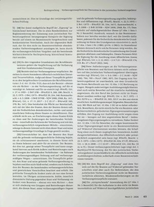 Vorschauseite 4: Zum sonstigen öffentlichen Dienstrecht Verfassungstreuepflicht bei Übernahme in den juristischen Vorbereitungsdienst