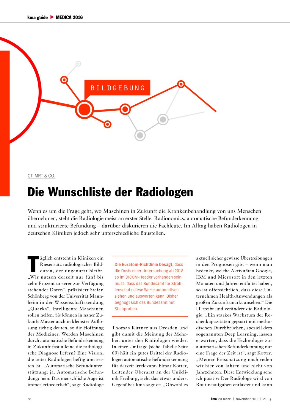 Vorschauseite 1: CT, MRT & Co.: Die Wunschliste der Radiologen