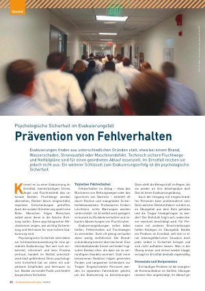 Vorschauseite 1: Psychologische Sicherheit im Evakuierungsfall Prävention von Fehlverhalten
