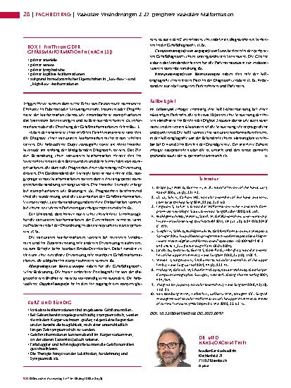 Vorschauseite 2: Anomalien und Normvarianten – Vaskuläre Veränderungen 2. 27: periphere vaskuläre Malformation