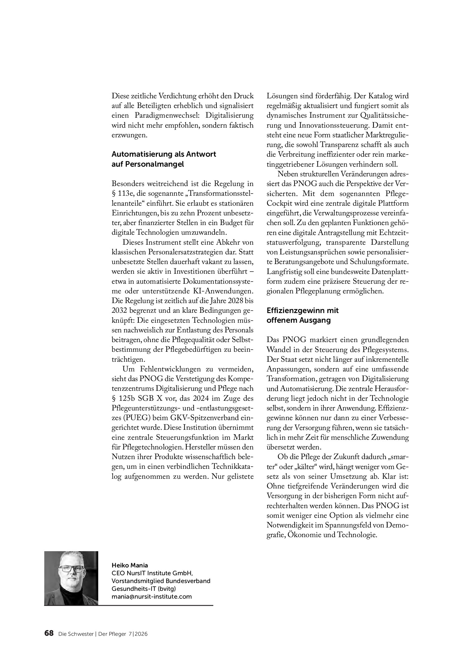 Vorschauseite 3: Digitalisierung statt Kollaps