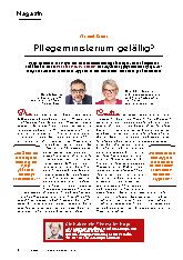 Vorschauseite 1: Pflegeministerium gefällig?