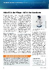 Vorschauseite 1: Robotik in der Pflege – Teil III: Serviceroboter