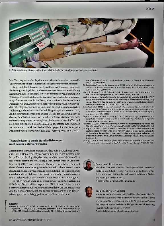 Vorschauseite 4: Schmerzen gemeinsam lindern: Ambulante Schmerztherapie in der Palliativversorgung