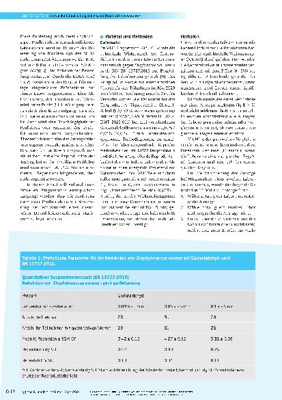 Vorschauseite 3: Anforderungen an die Präzision und Reproduzierbarkeit von Testverfahren bei der Wirksamkeitsbeurteilung chemischer Desinfektionsverfahren