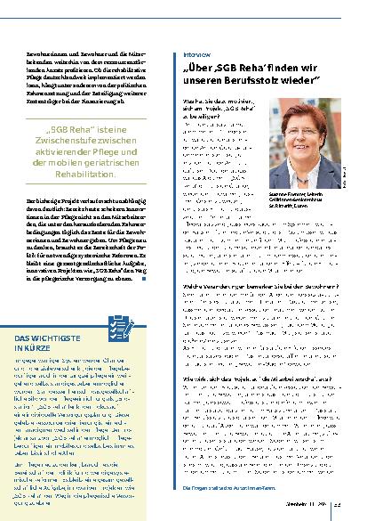 Vorschauseite 4: SGB Reha: Pflege neu denken