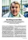 Vorschauseite 1: Am Anfang war das Wort.