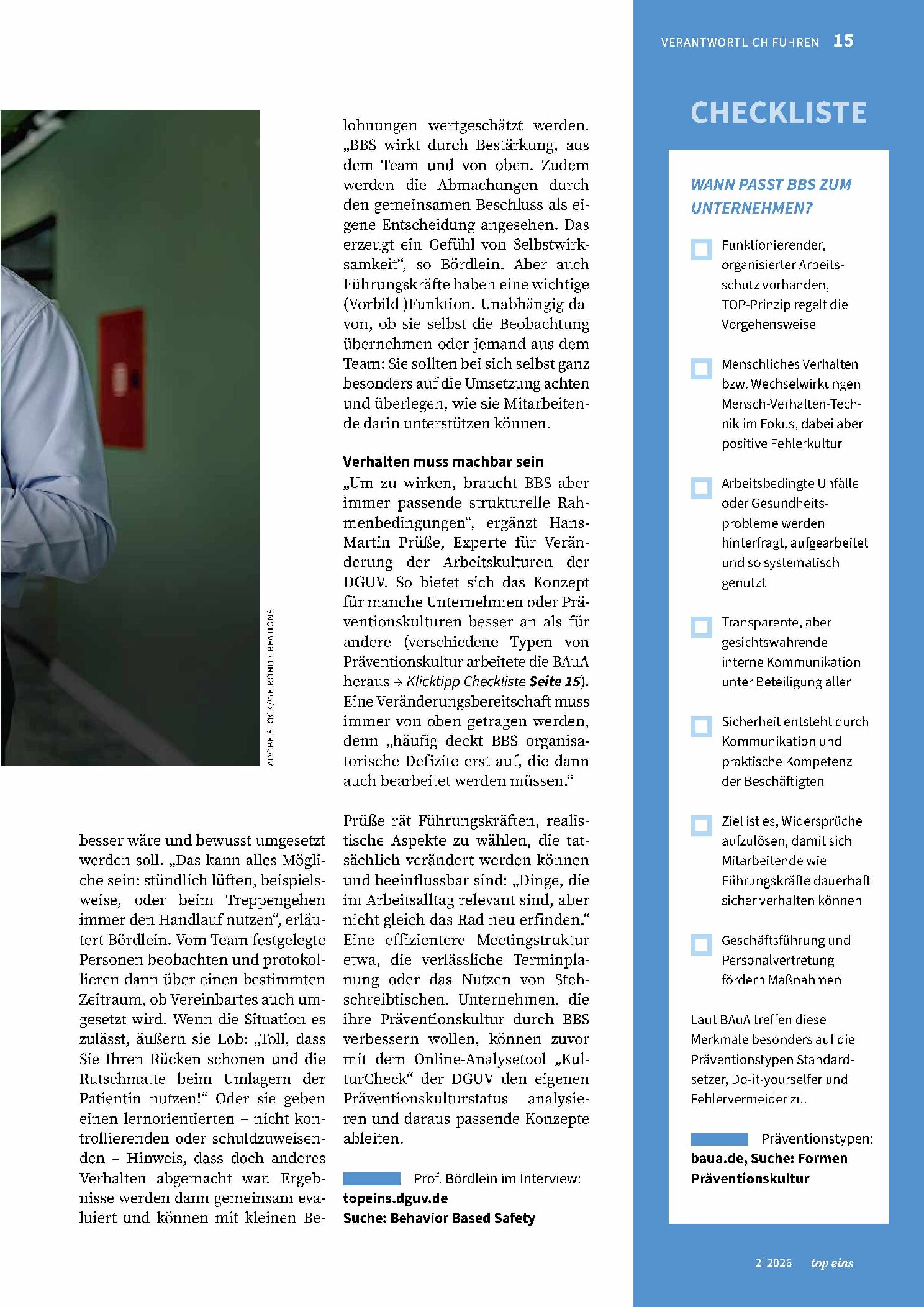 Vorschauseite 2: Anerkennung schafft Sicherheit