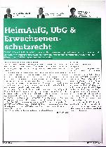 Vorschauseite 1: HeimAufG, UbG & Erwachsenenschutzrecht