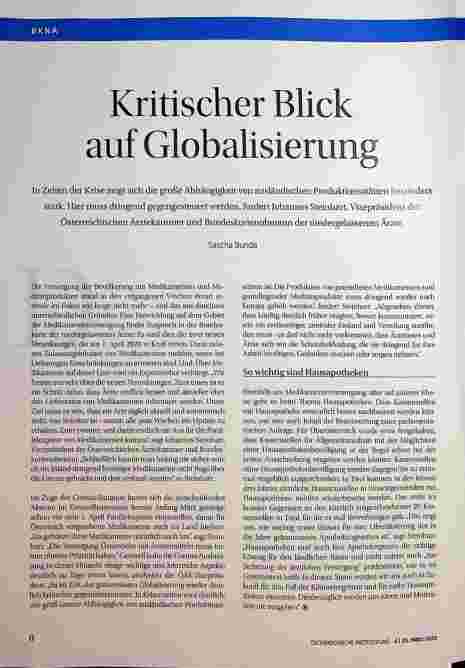 Vorschauseite 1: Kritischer Blick auf Globalisierung