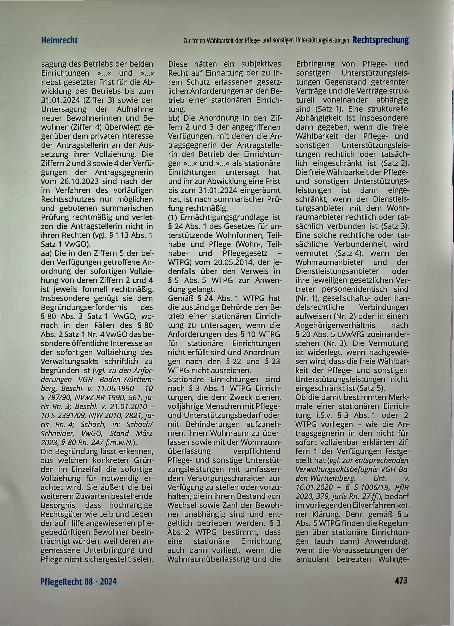 Vorschauseite 5: Zur freien Wählbarkeit der Pflegeund sonstigen Unterstützungsleistungen