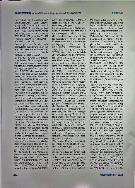 Vorschauseite 6: Zur freien Wählbarkeit der Pflegeund sonstigen Unterstützungsleistungen