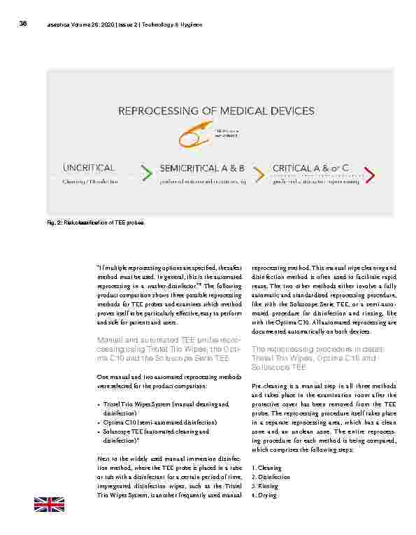 Vorschauseite 2: Manual or machine-based reprocessing of TEE probes: a comparison of advantages and disadvantages