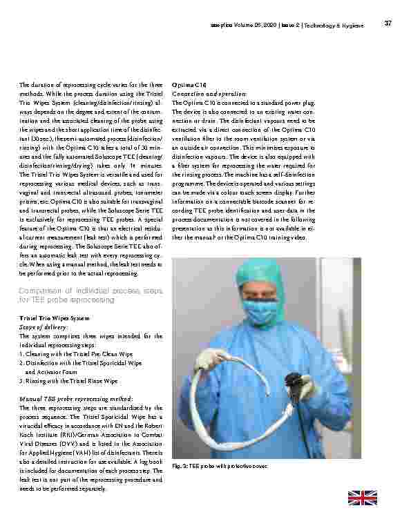 Vorschauseite 3: Manual or machine-based reprocessing of TEE probes: a comparison of advantages and disadvantages