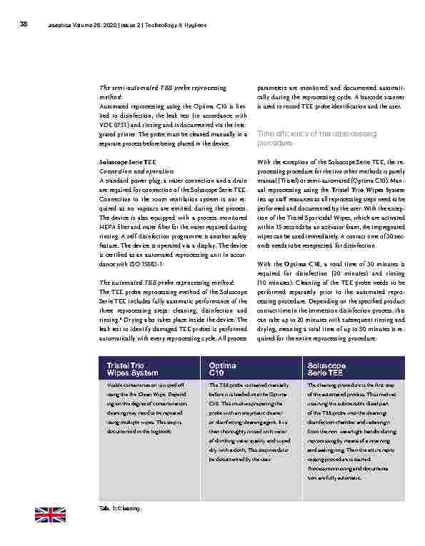 Vorschauseite 4: Manual or machine-based reprocessing of TEE probes: a comparison of advantages and disadvantages