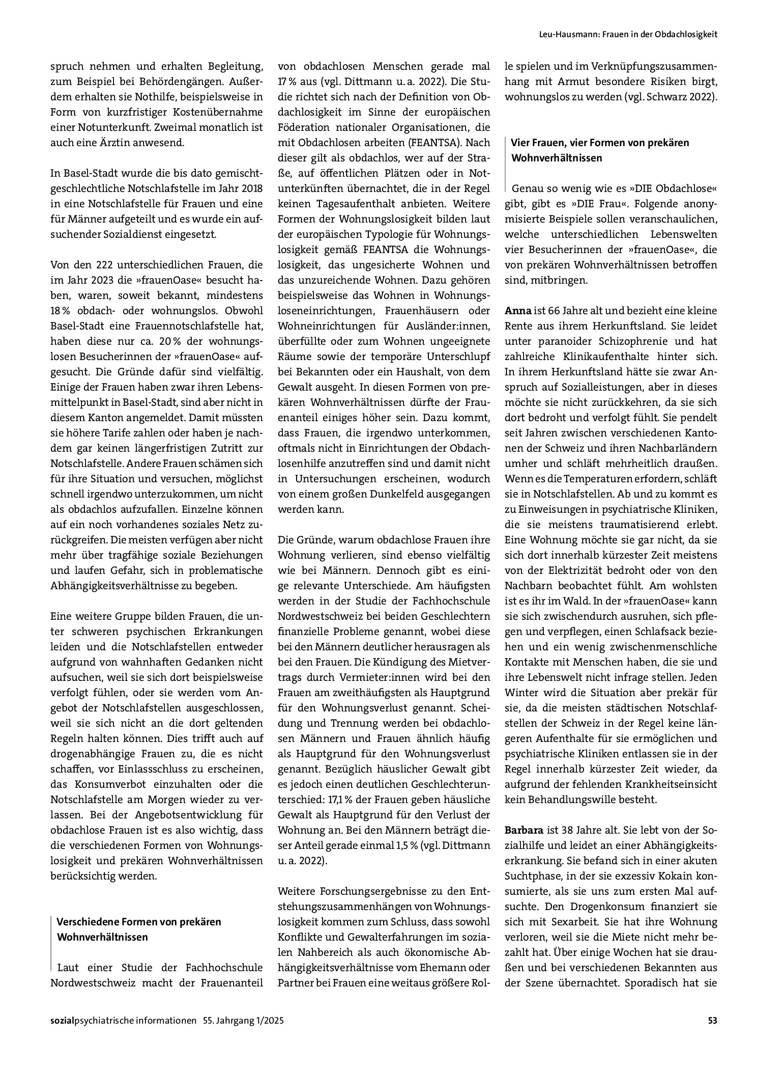 Vorschauseite 2: Frauen in der Obdachlosigkeit. Eine personenzentrierte Perspektive auf obdachlose Frauen und genderspezifische Ansätze in der Versorgung von Menschen in prekären Wohnverhältnissen