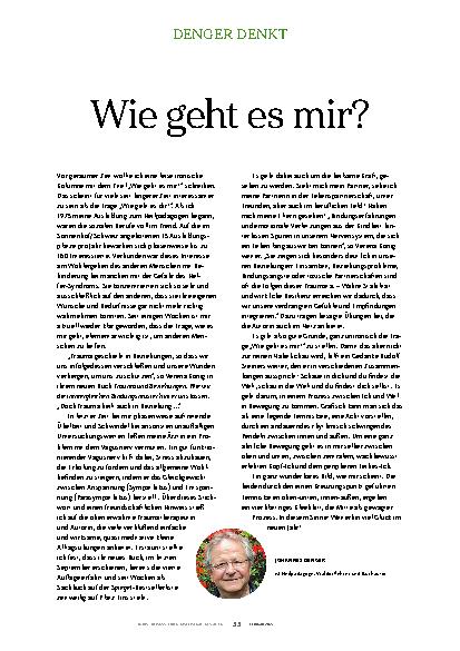 Vorschauseite 1: Wie geht es mir?