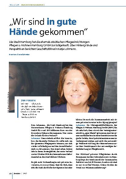 Vorschauseite 1: „Wir sind in gute Hände gekommen“