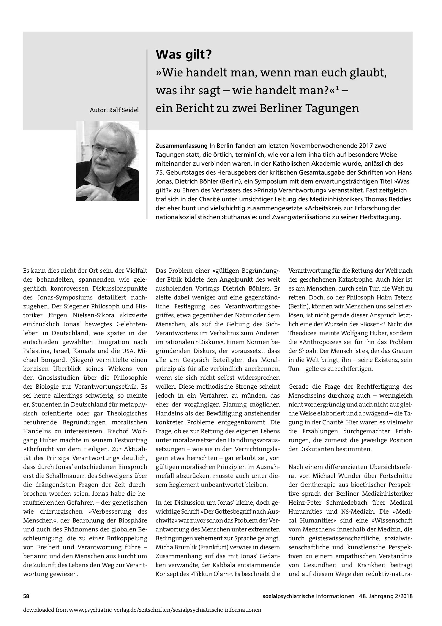 Vorschauseite 1: Was gilt? »Wie handelt man, wenn man euch glaubt, was ihr sagt – wie handelt man?«