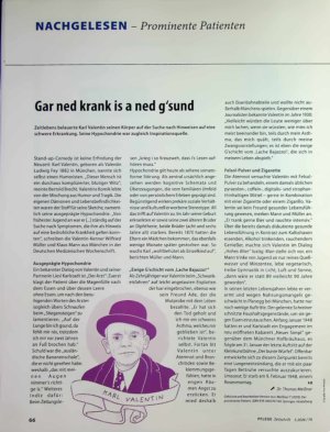 Vorschauseite 1: Gar ned krank is a ned g'sund