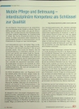 Vorschauseite 1: Mobile Pflege und Betreuung - interdisziplinäre Kompetenz als Schlüssel zur Qualität