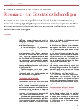 Vorschauseite 1: Resonanz – ein Gesetz des Lebendigen