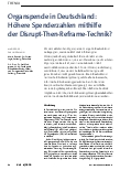 Vorschauseite 1: Organspende in Deutschland: Höhere Spenderzahlen mithilfe der Disrupt-Then-Reframe-Technik?