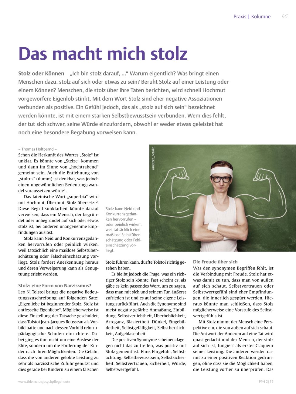 Vorschauseite 1: Das macht mich stolz