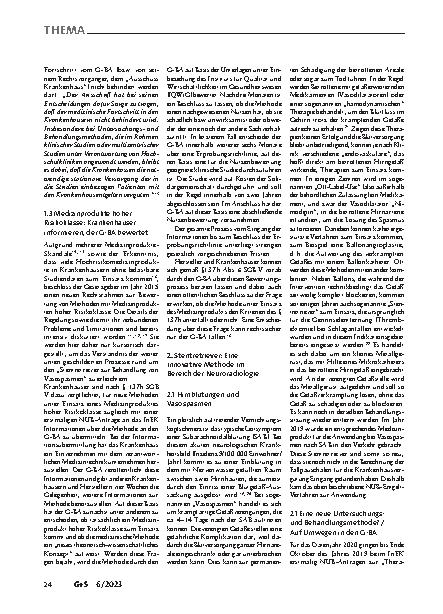 Vorschauseite 4: Über das Scheitern einer Erprobungsstudie von Hochrisiko-Medizinprodukten: Wenn selbst der G-BA an seine Grenzen kommt