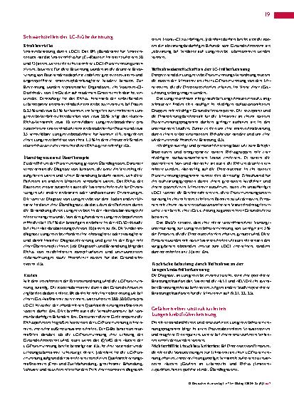 Vorschauseite 2: Update zur Lungenkrebsfrüherkennung mittels Niedrigdosis-Computertomografie (2)