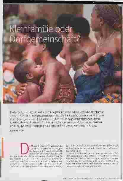 Vorschauseite 1: Kleinfamilie oder Dorfgemeinschaft?