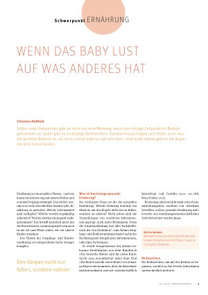 Vorschauseite 1: Wenn das Baby lust auf was anderes hat