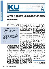 Vorschauseite 1: A wie Apps im Gesundheitswesen: Die App auf Rezept