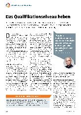 Vorschauseite 1: Das Qualifikationsniveau heben