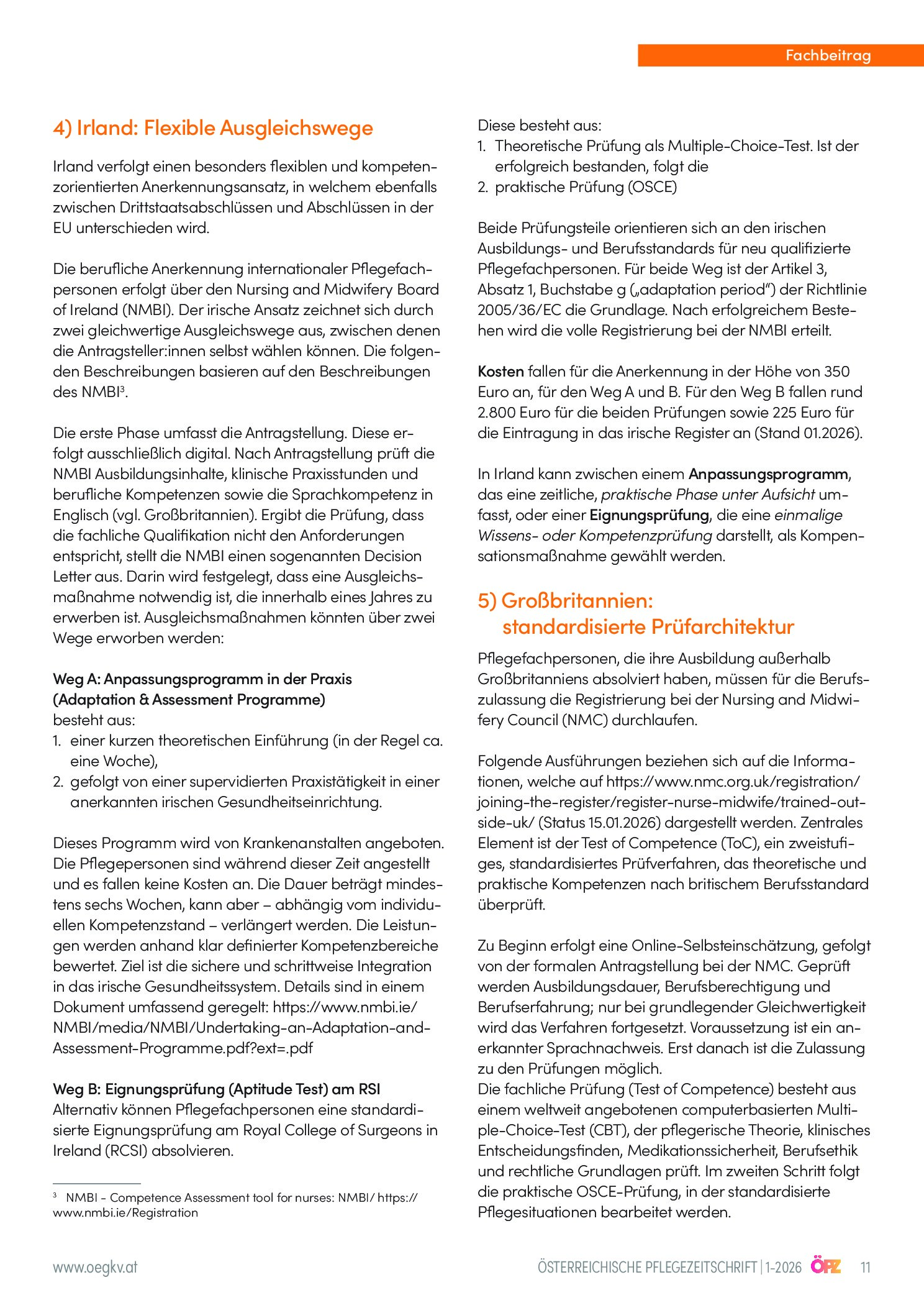 Vorschauseite 4: Überblick über Nostrifikationsverfahren in ausgewählten Ländern