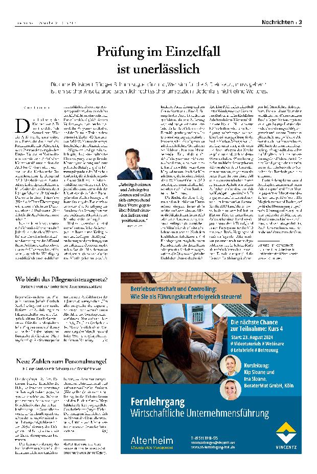 Vorschauseite 1: Prüfung im Einzelfall ist unerlässlich.