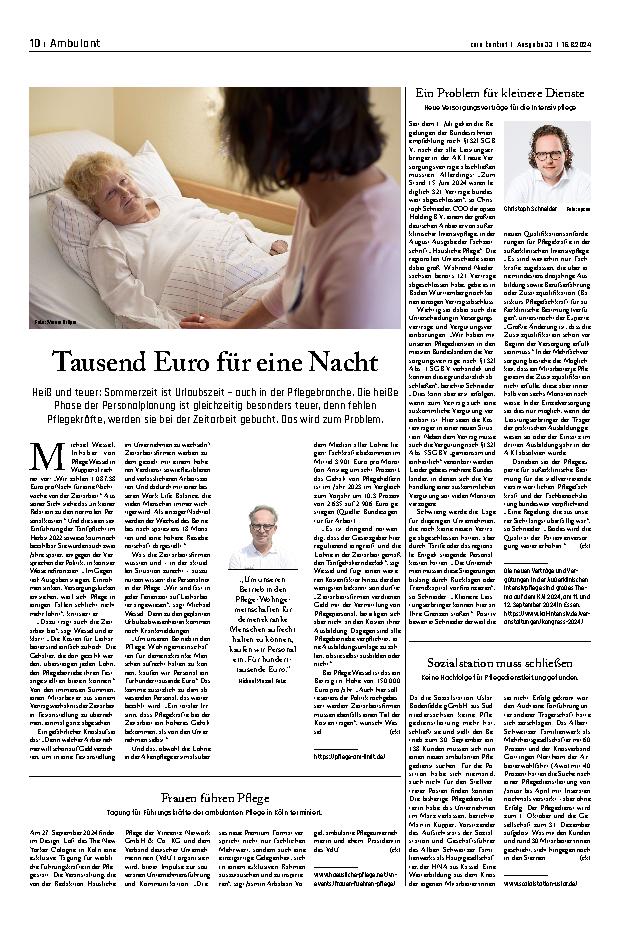 Vorschauseite 1: Tausend Euro für eine Nacht