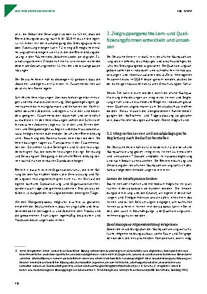 Vorschauseite 5: Empfehlungen des Deutschen Vereins für eine Stärkung der beruflichen Nachqualifizierung für Leistungsberechtigte im SGB II